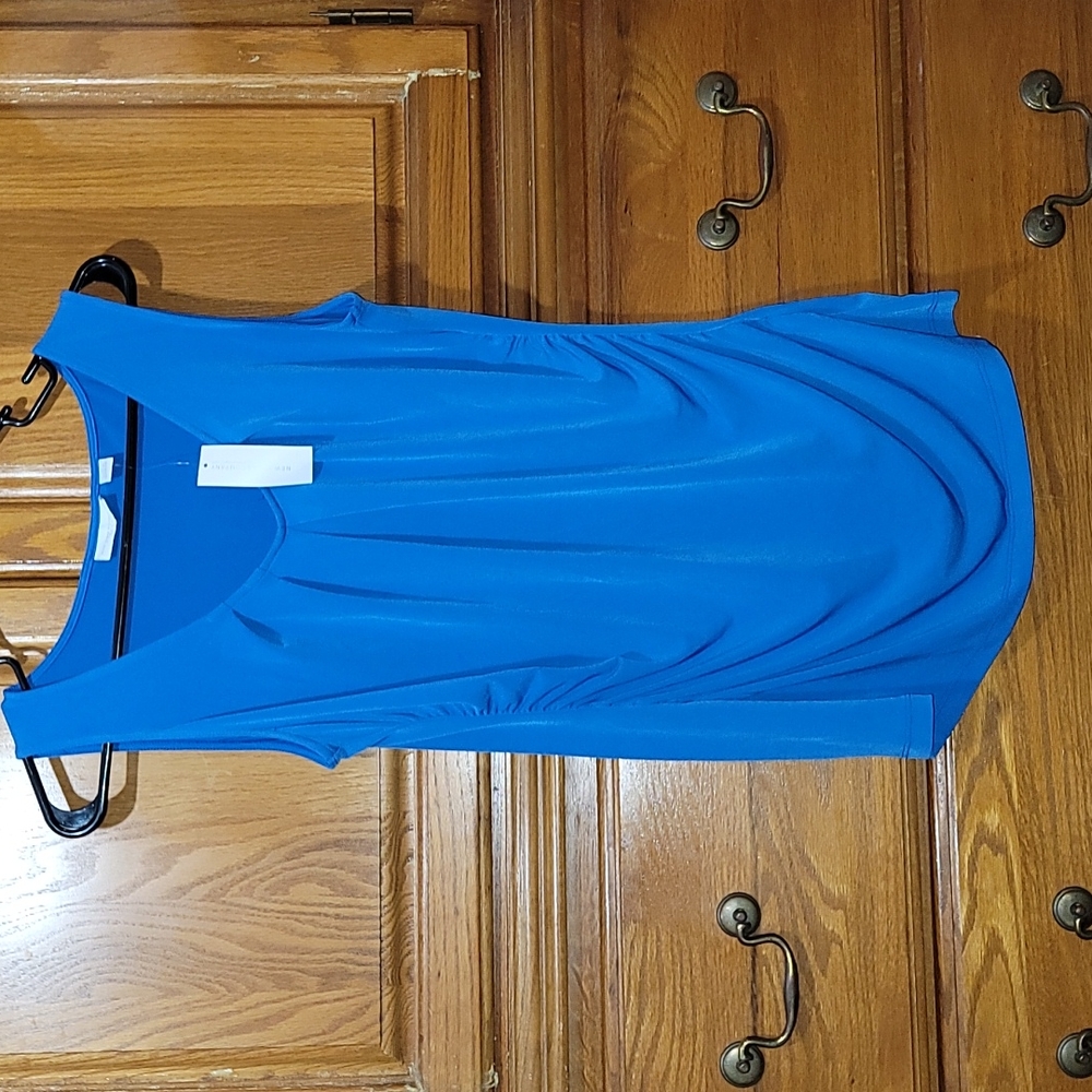 Blue dressy tank top